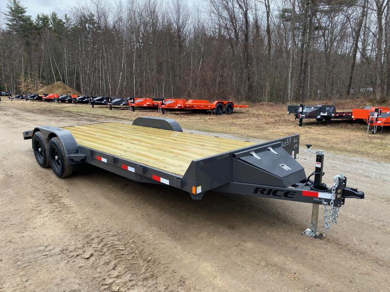 20-foot Rice car hauler trailer for rent in Mt. Zion, IL — transport vehicles and heavy equipment safely
